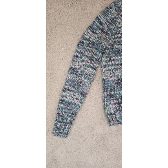 a.n.a A New Approach Womens XS  Mock Neck Sweater Blue Spacedye - Picture 5 of 16